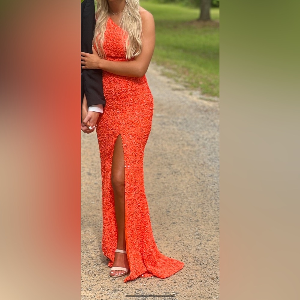 Orange Prom Dress Sherri Hill 54330 Size 0